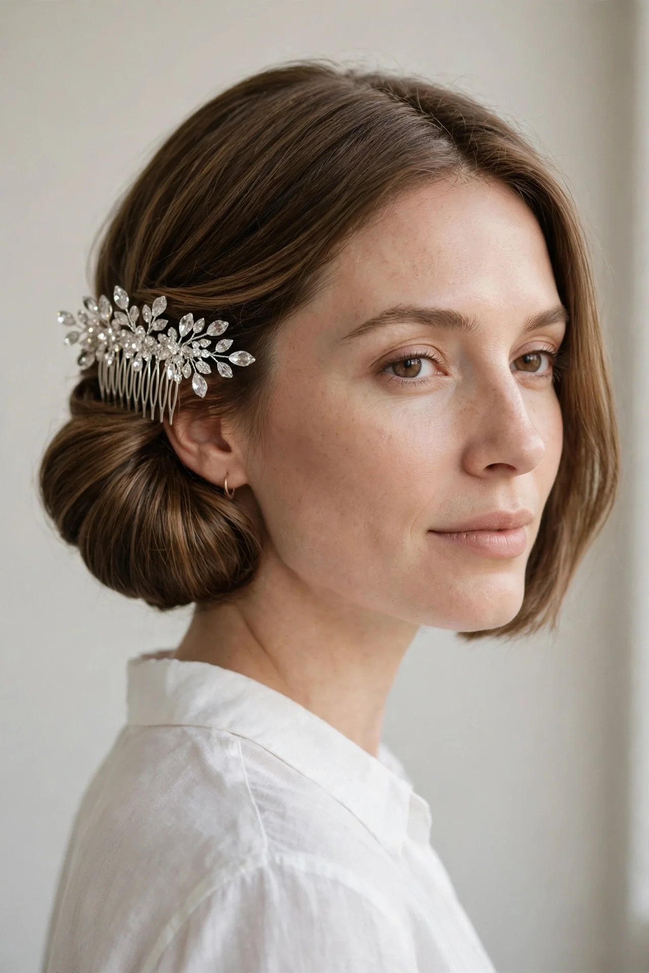 Crystal Comb Tuck-Up for a Holiday Updo Moment