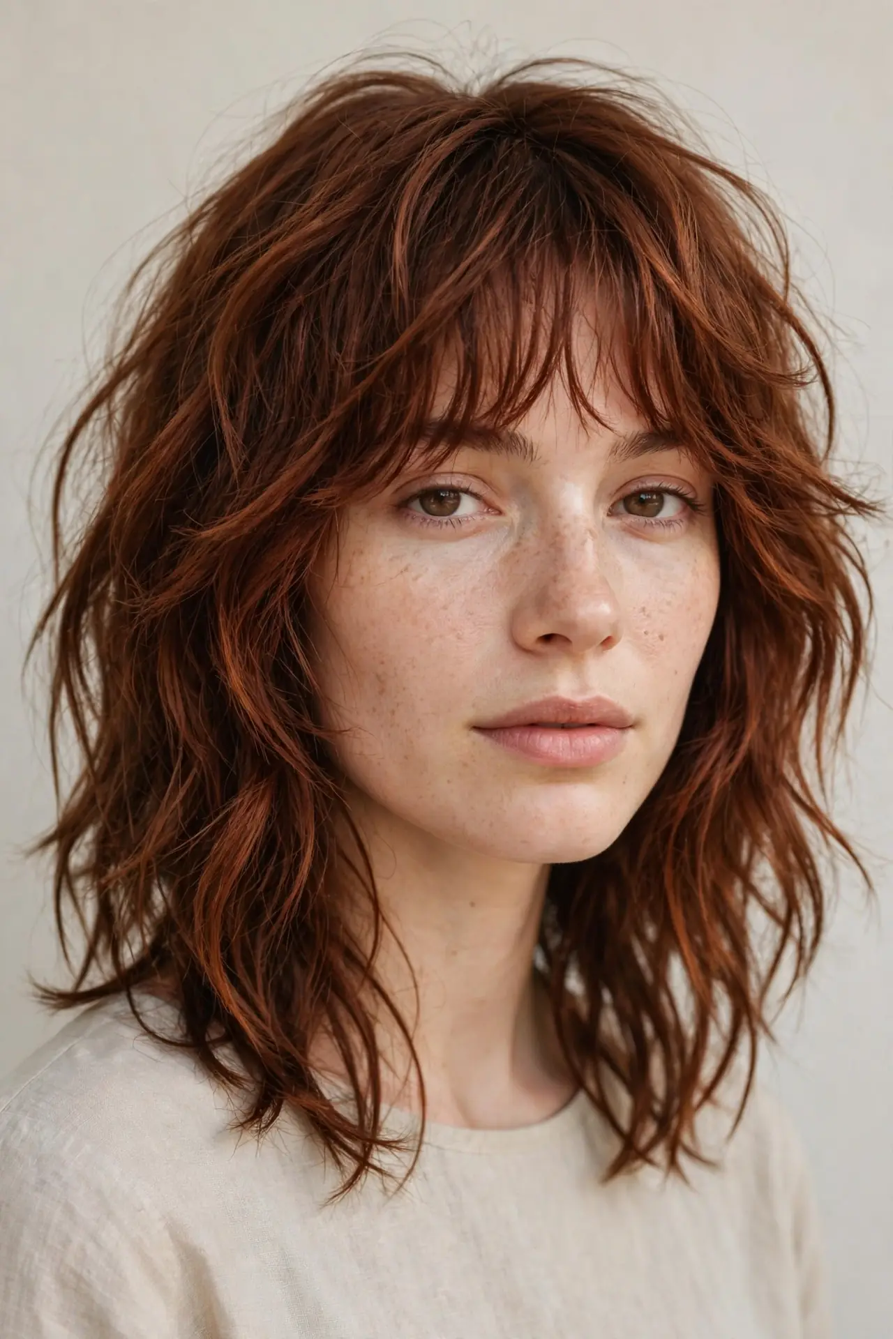 Long Shaggy Layers with a Wispy Fringe