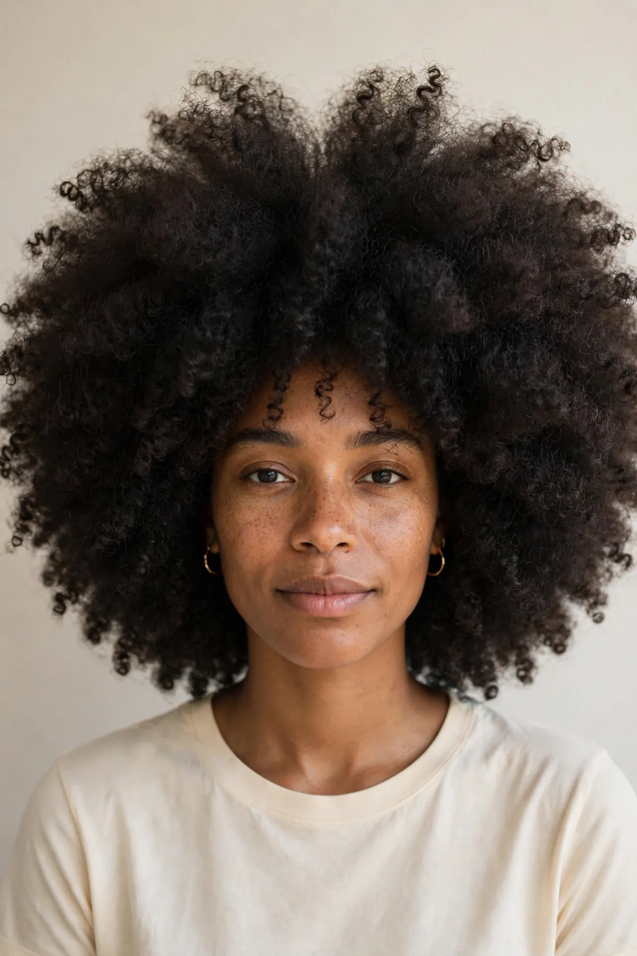 Big Picked-Out Natural Hair