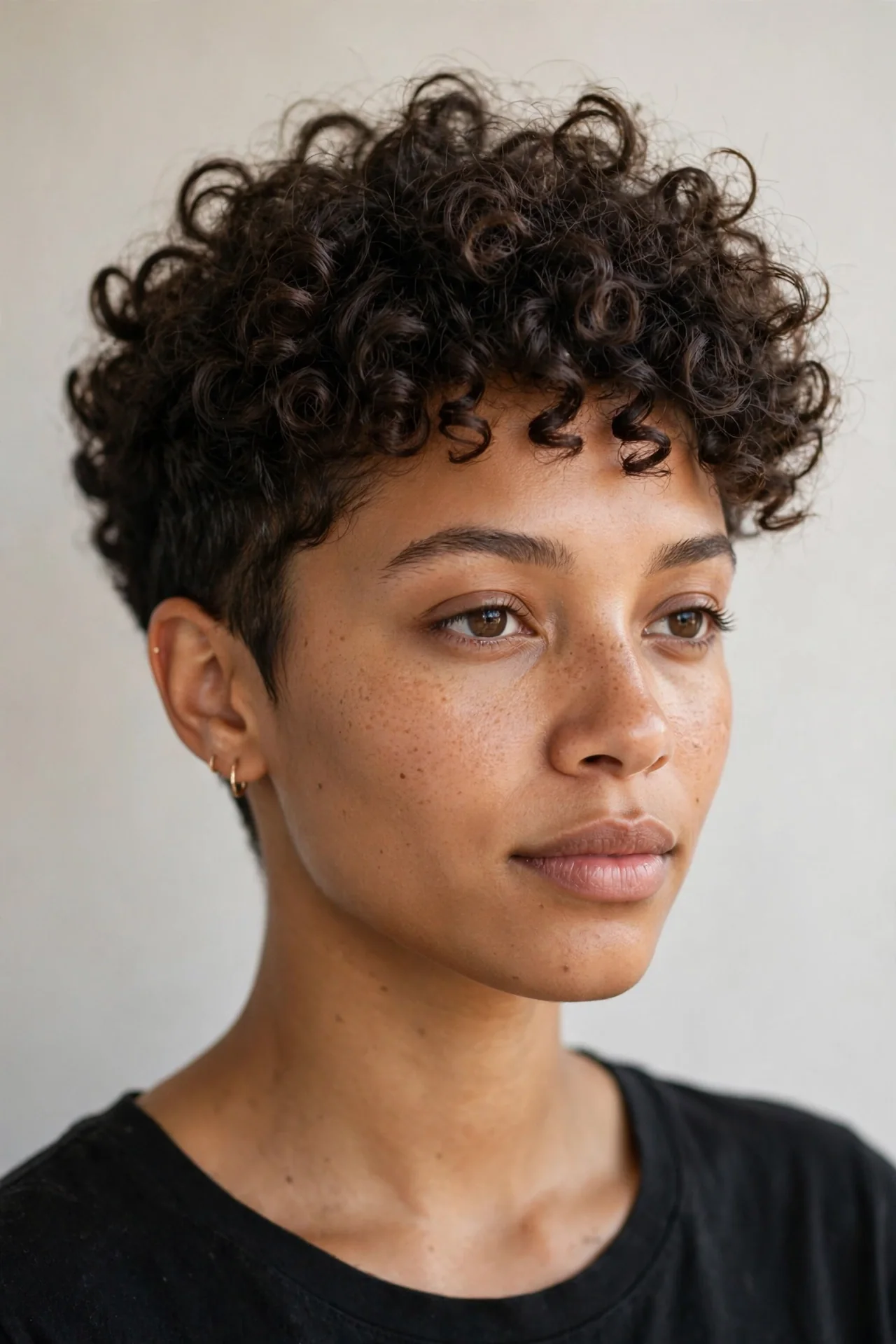 Curly Pixie Crop with Texture