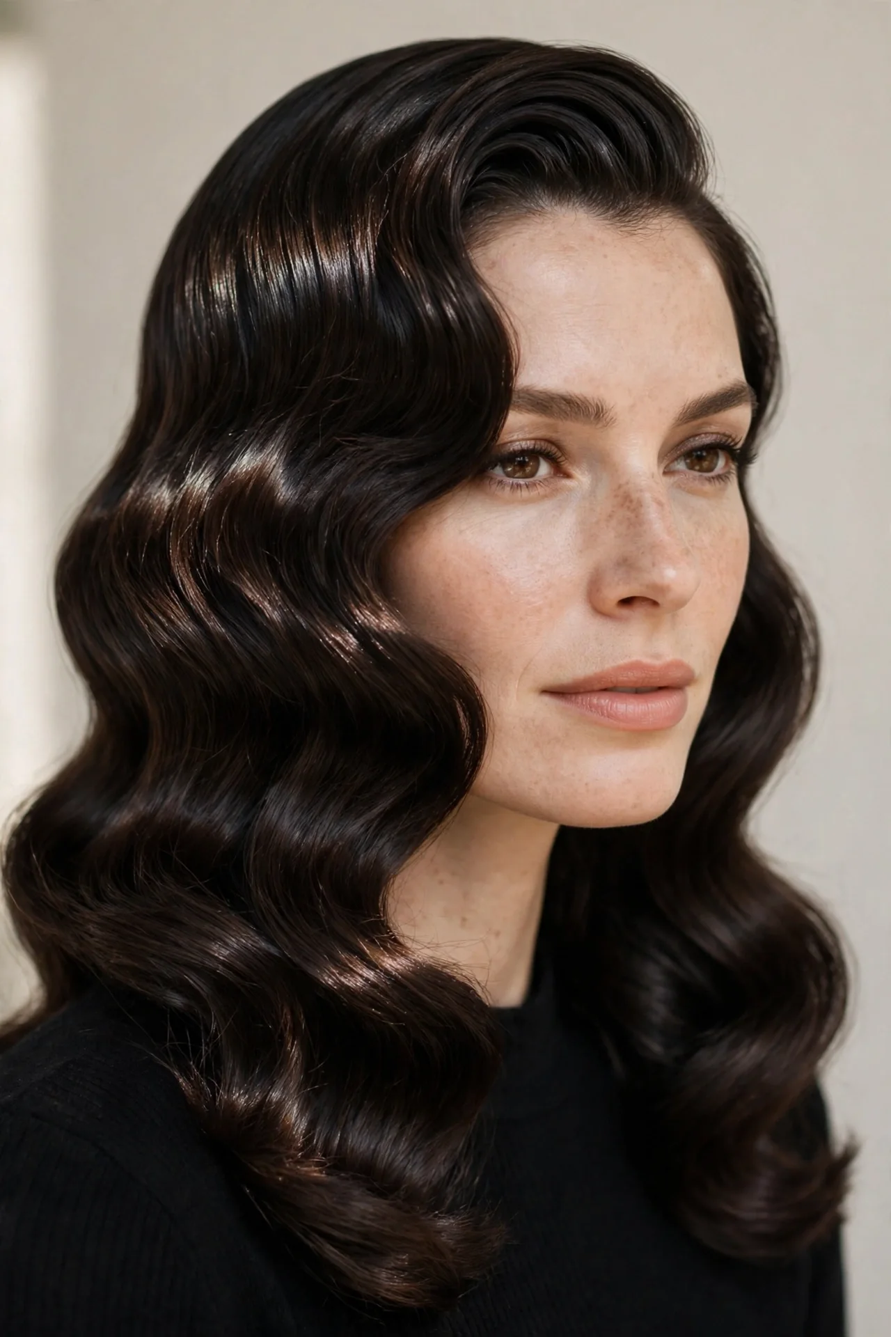 Old Hollywood Waves for a NYE Party Look