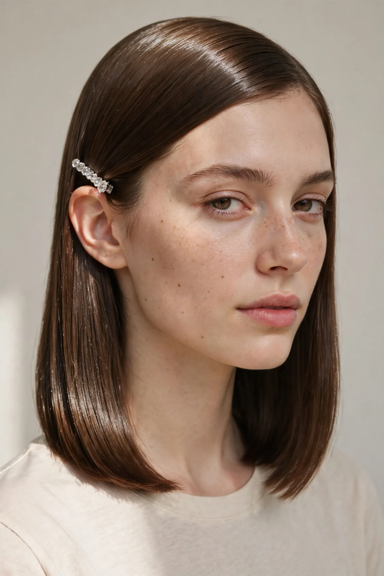 Glass-Hair Sleek Lob