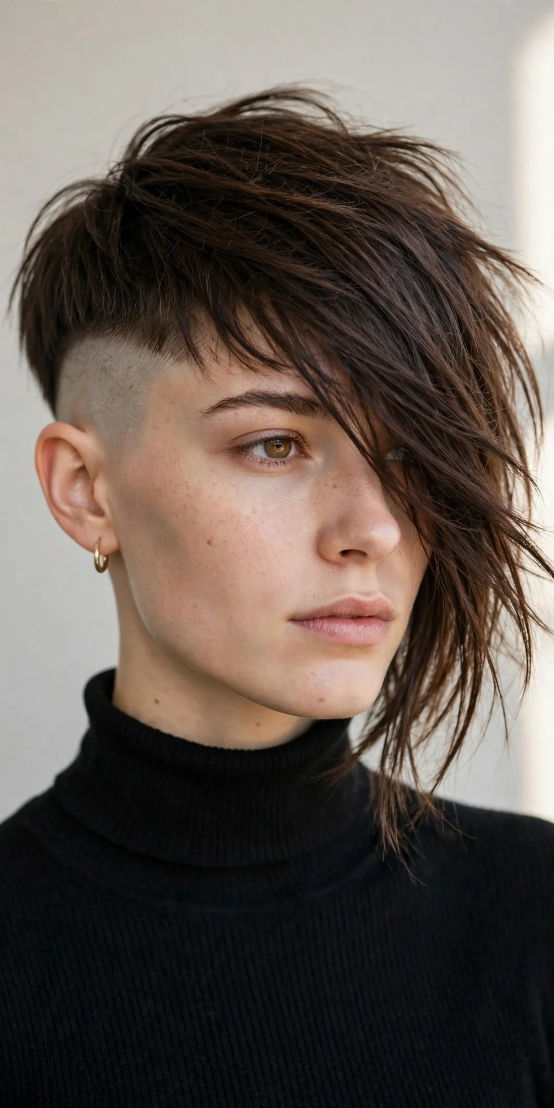 Asymmetrical Pixie with One Shaved Side