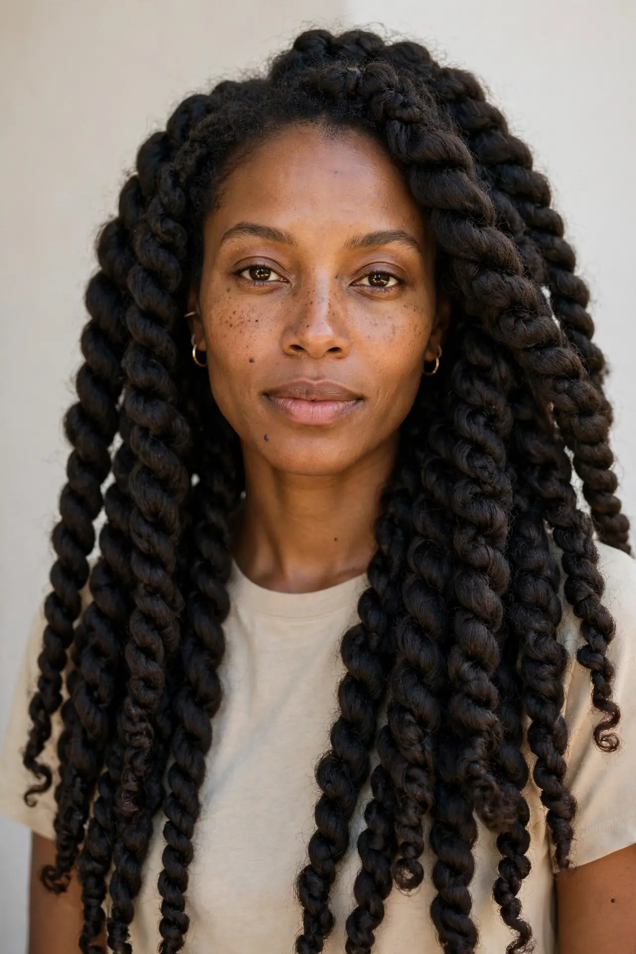 Jumbo Marley Twists with a Natural Finish