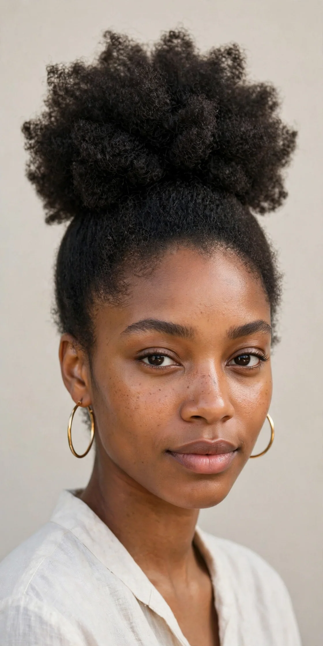High Puff with Tucked Ends
