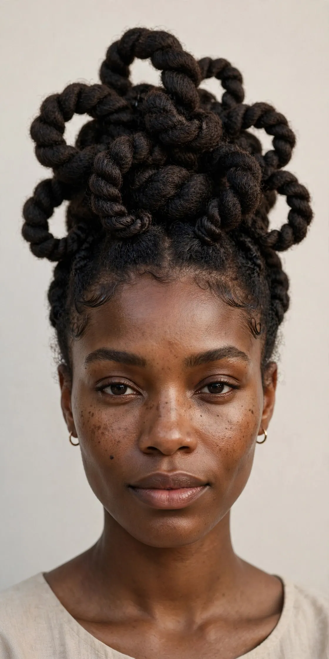 Pinned Goddess Updos for Natural Hair