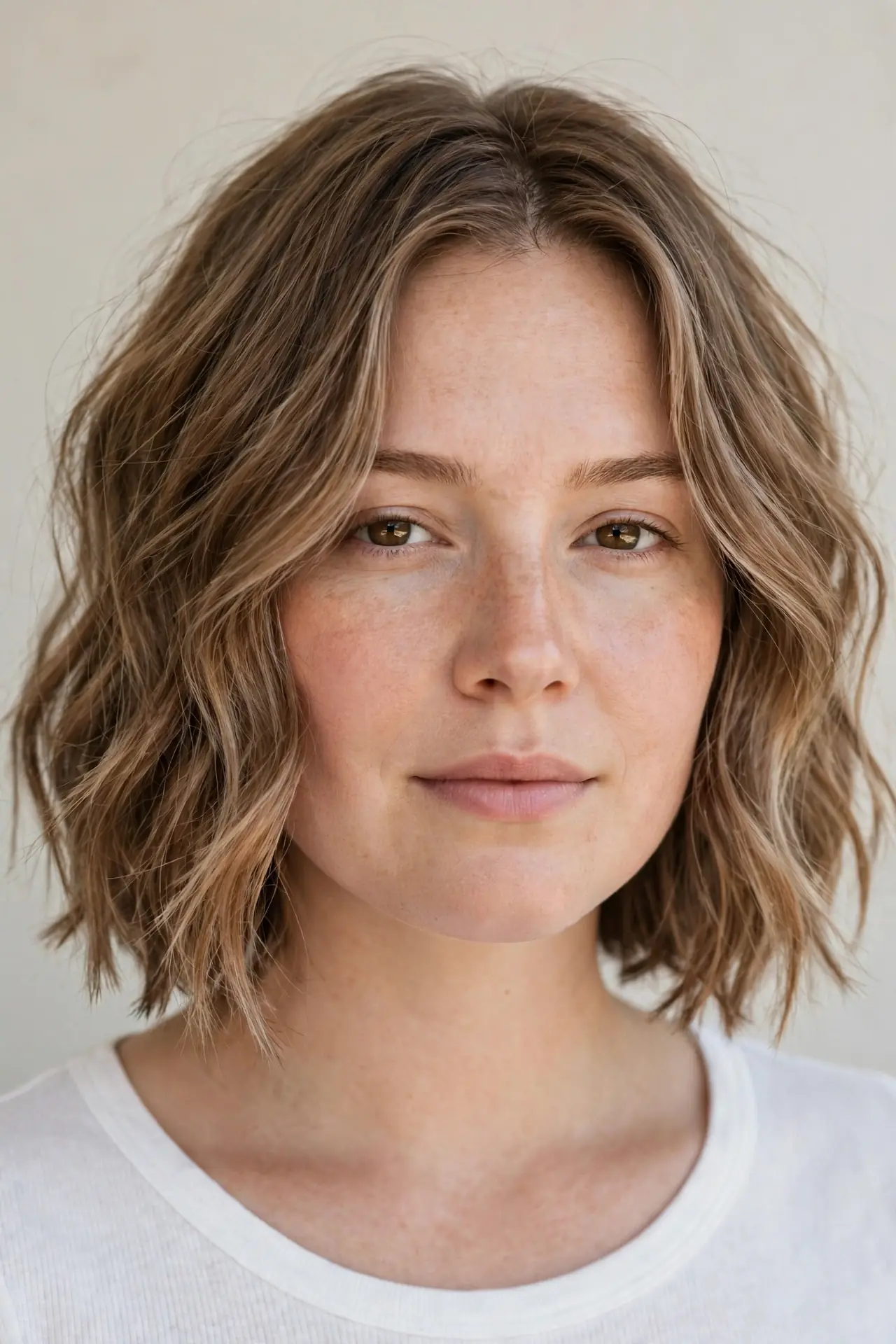 Textured Beach-Wave Bob with Piecey Ends