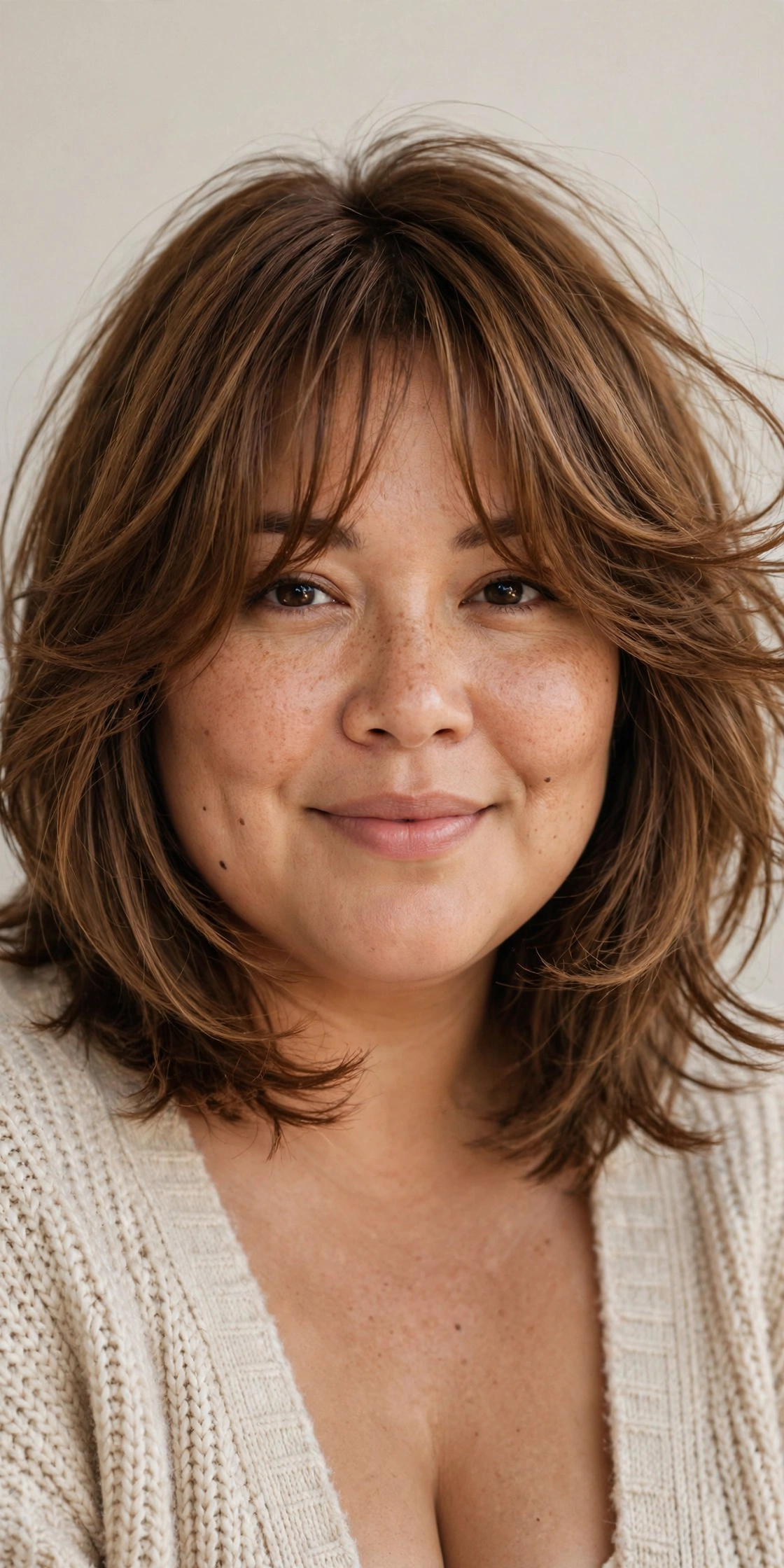 The Wispy-Banged Layered Bob