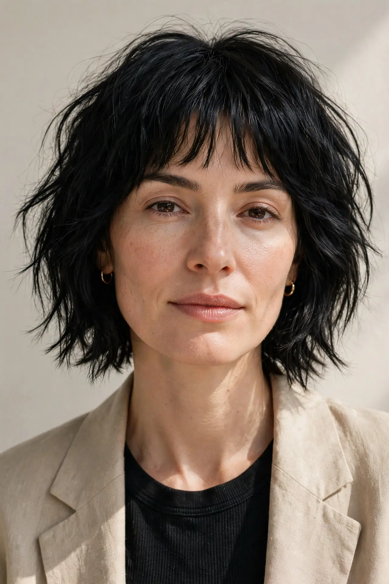 Messy Bob with Wispy Micro Bangs