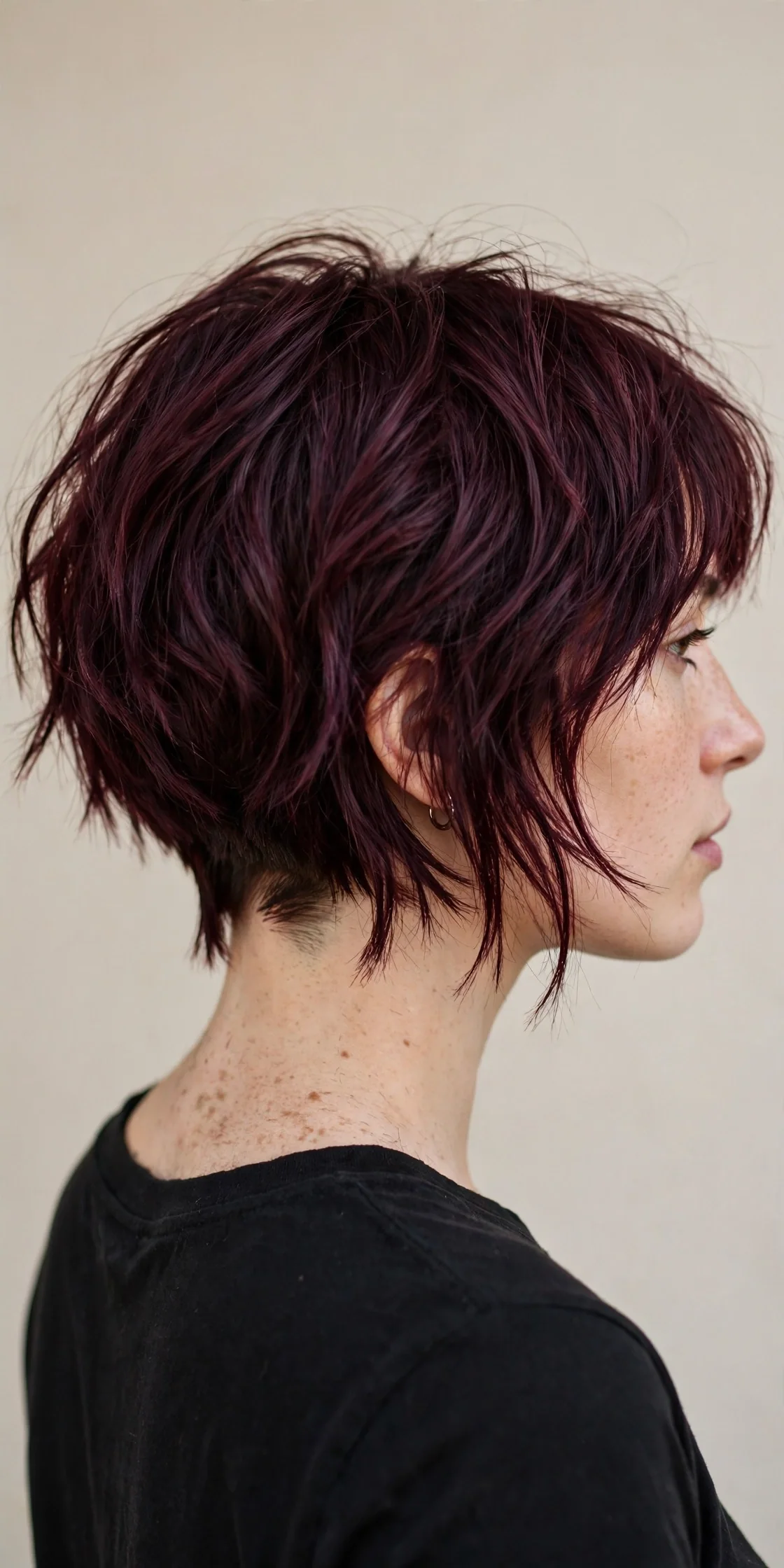 Edgy Messy Bob with a Hidden Undercut