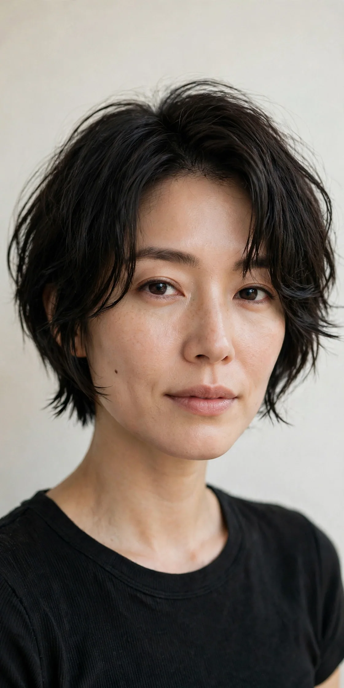 Piecey Short Bob with Feathered Ends