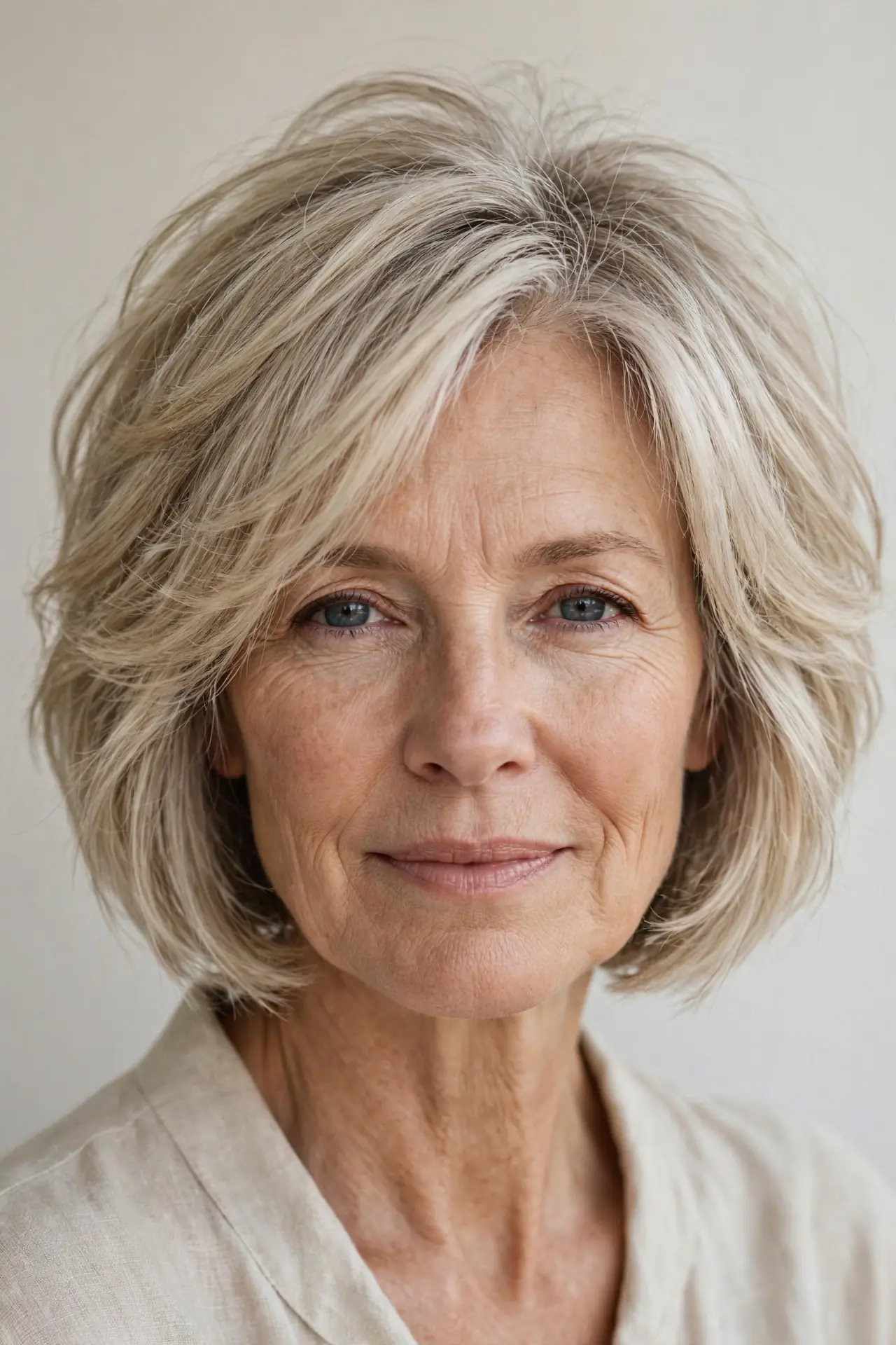 The Airy Layered Bob for Fine Hair