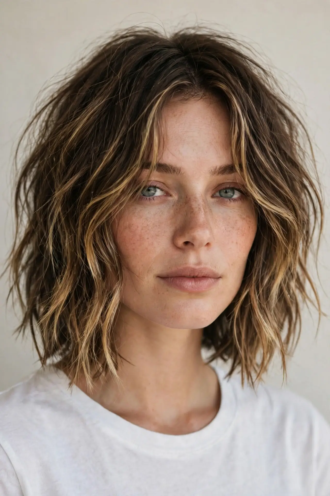 Beachy Choppy Bob with Layers