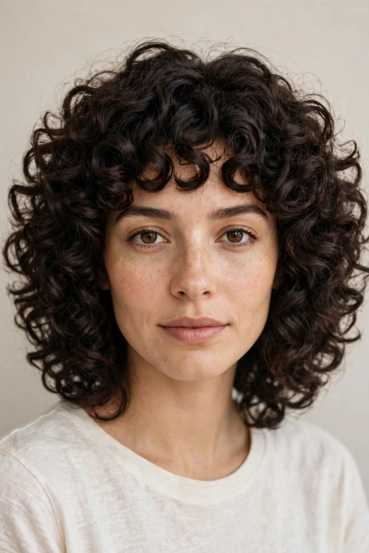 Curly Textured Cut with Defined Layers