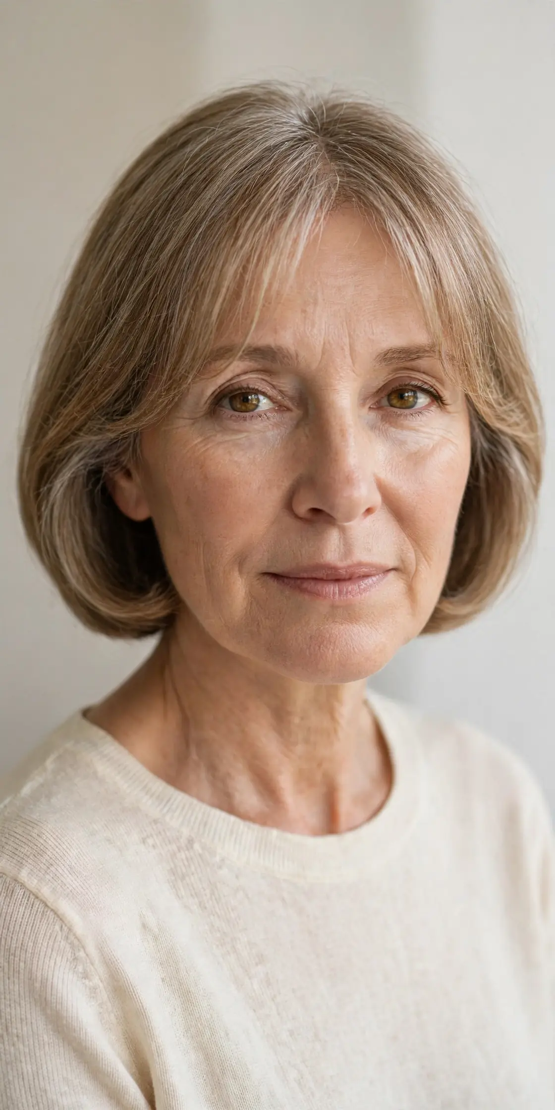 The Tucked-Under Bob with Curtain Bangs