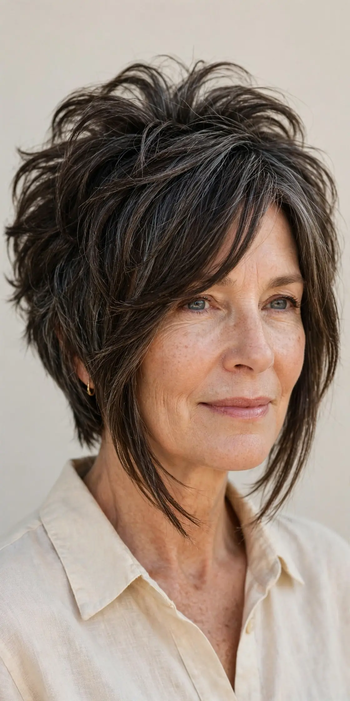 The Choppy Inverted Bob with Side-Swept Bangs