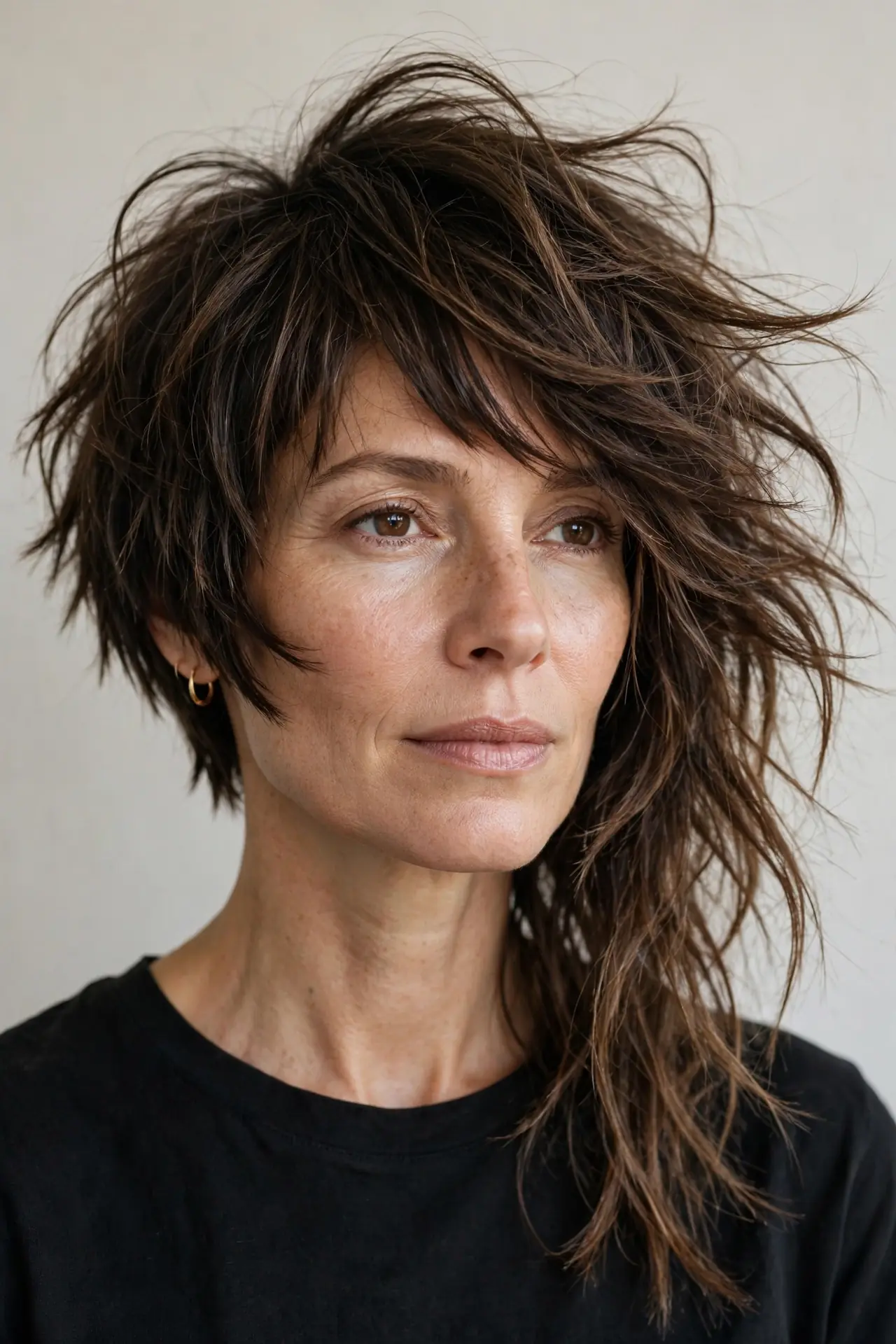 The Bold Asymmetrical Choppy Bob with Dramatic Bangs