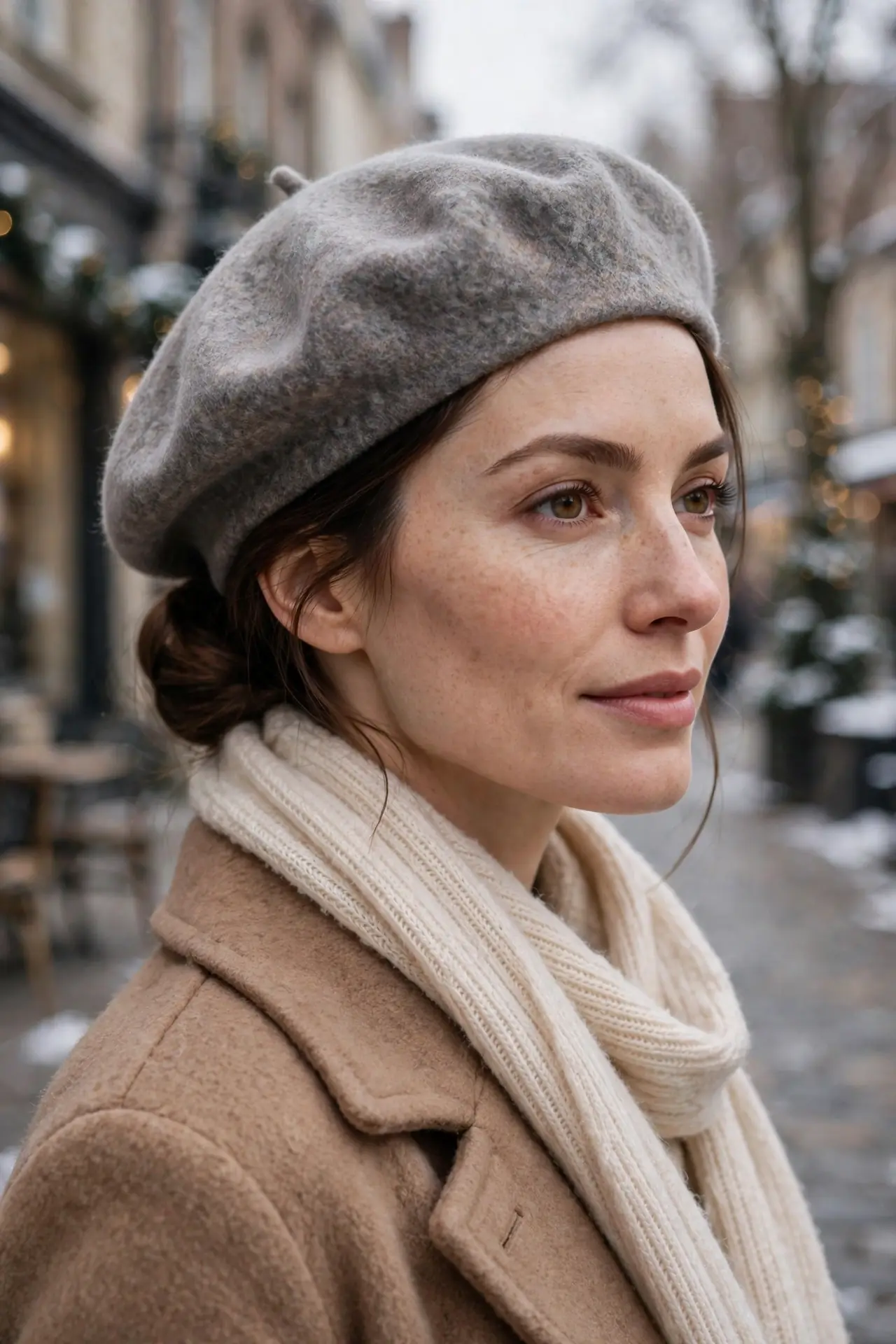 Low Winter Buns Tucked Under Wool Hats