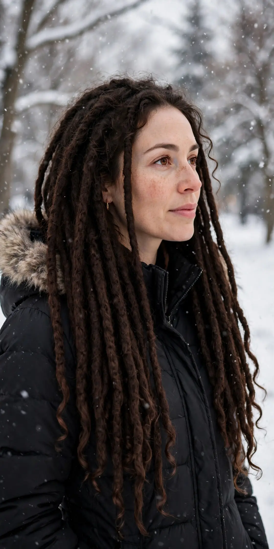 Faux Locs for the Cold Season